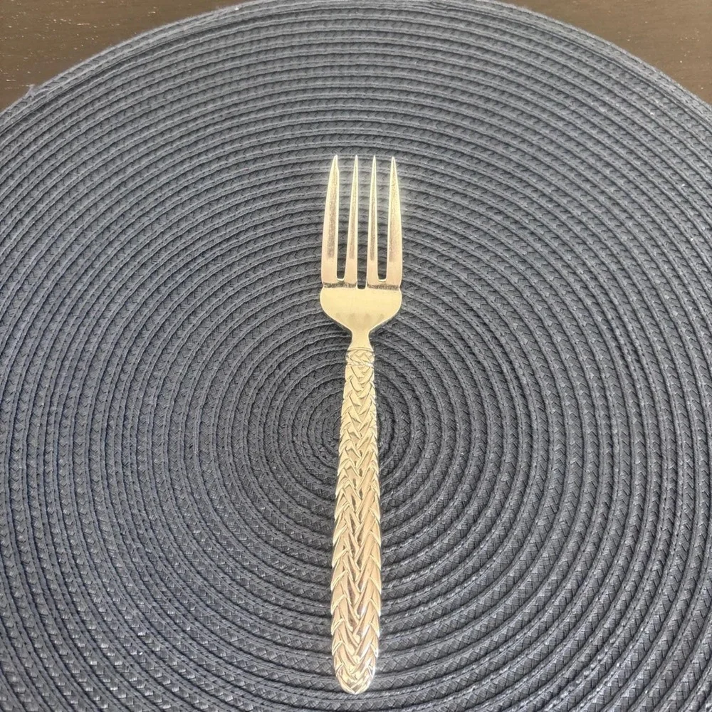 Equestrian Braid (Stainless, 1991) by RALPH LAUREN Flatware |‎ Salad Fork
